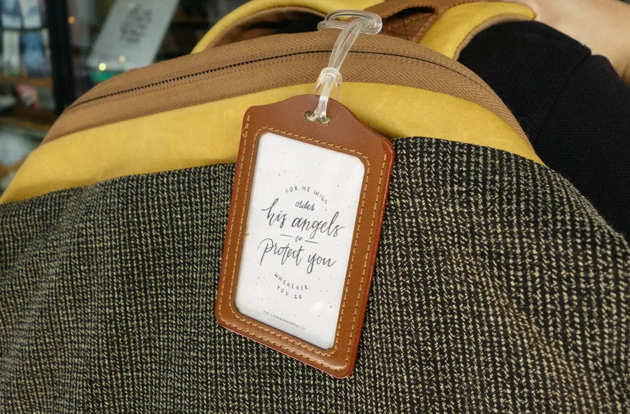 Have a safe and blessed journey - Dove Design {Luggage Tag}