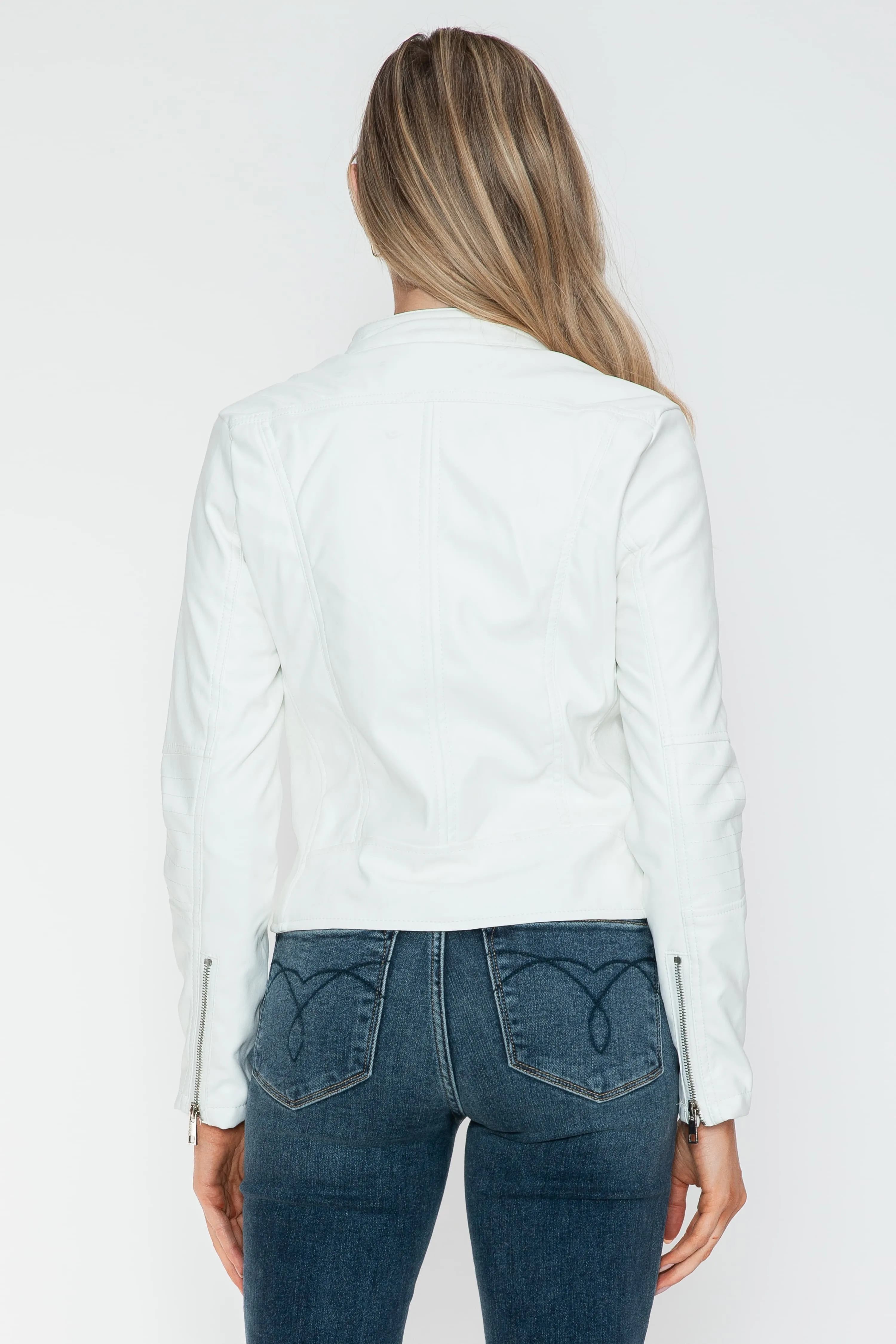 Hazel Blues® |  Snobbish PU Leather Zip Up Jacket with Pockets