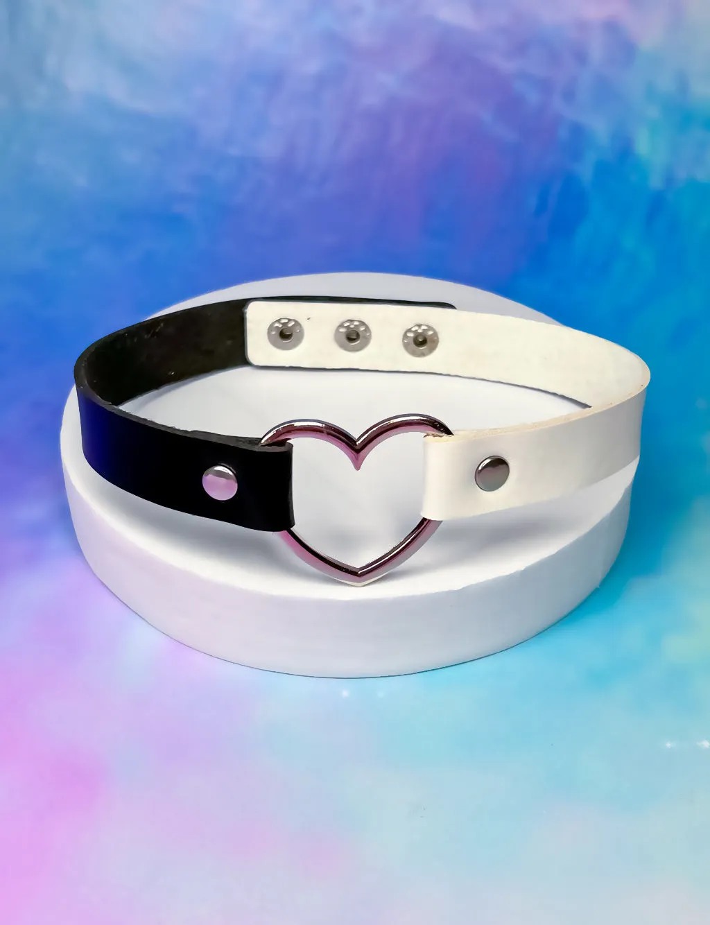 HEART CHOKER - BLACK & WHITE
