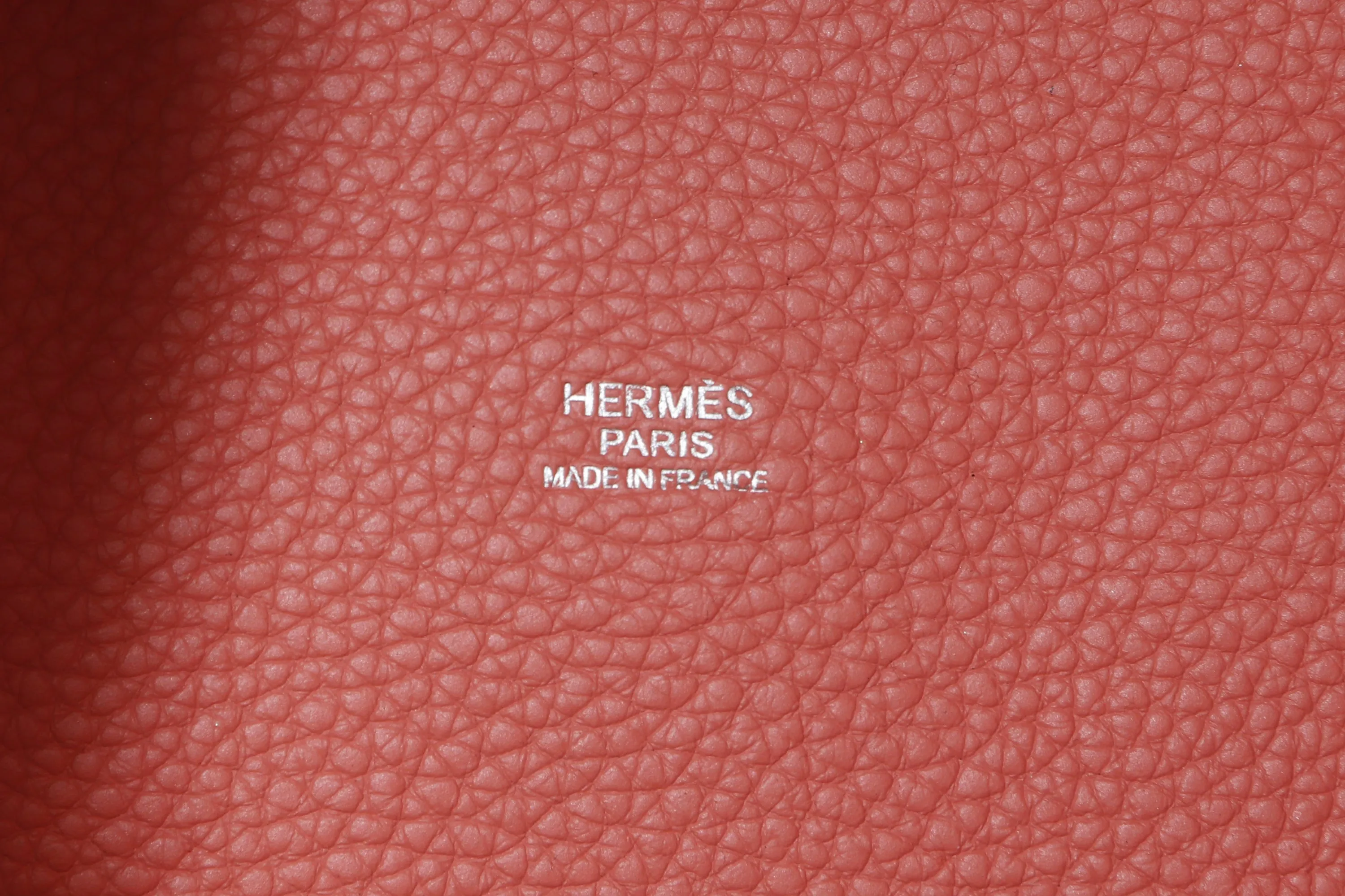 HERMES PICOTIN 26CM (STAMP Q) CREVETTE COLOR CLEMENCE LEATHER SILVER HARDWAR, WITH LOCK, KEYS & DUST COVER