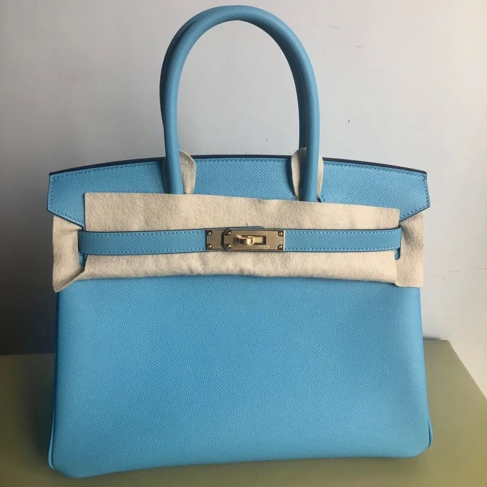 Hermès Birkin 30 Bleu du Nord Epsom Gold Hardware GHW