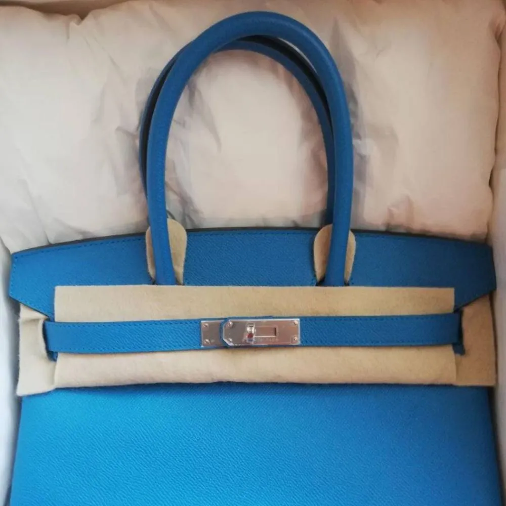 Hermès Birkin 30 Bleu Zanzibar Epsom Palladium Hardware PHW