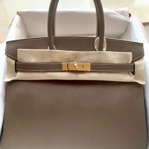 Hermès Birkin 30 Etoupe Epsom Gold Hardware GHW
