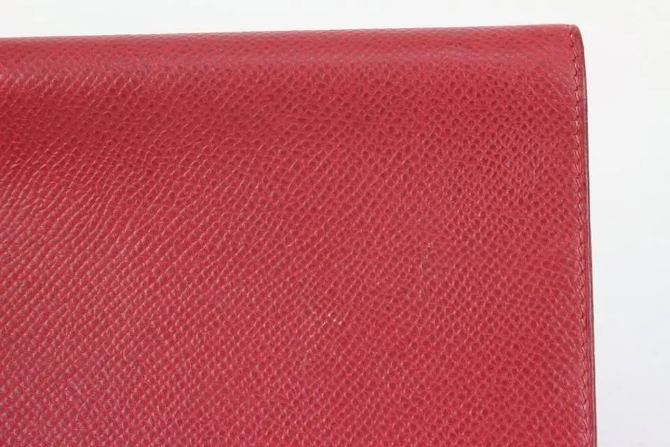 Hermès Red Epsom Leather Mini PDA Agenda Cover 176her712