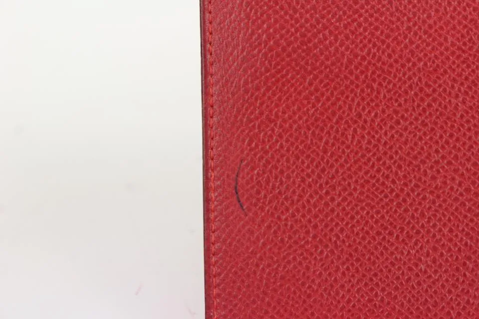 Hermès Red Epsom Leather Mini PDA Agenda Cover 176her712