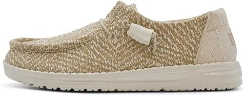 Hey Dude Wendy Woven Slip-On Zig Zag Cream