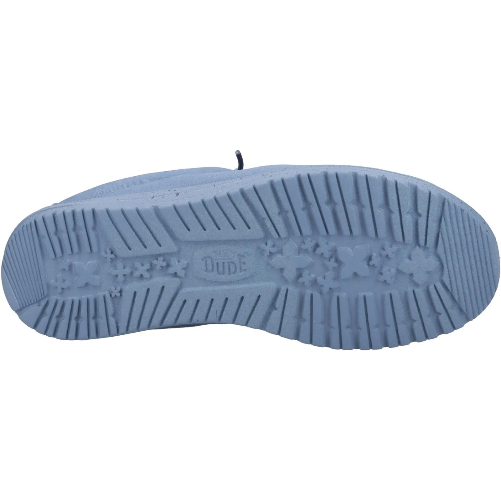 HEYDUDE Men Summer Mule - Wally Slip Canvas in Elemental Blue, 7-12 - G41293
