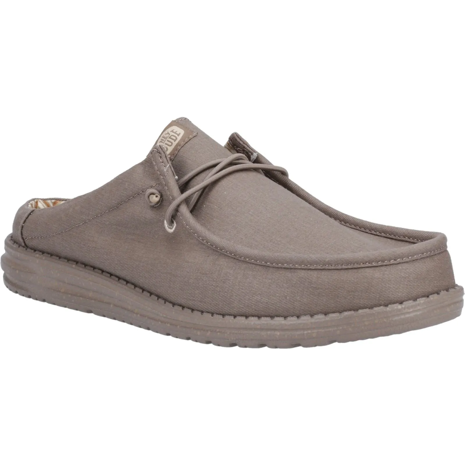 HEYDUDE Men Summer Mule - Wally Slip Canvas in Elemental Blue, 7-12 - G41293