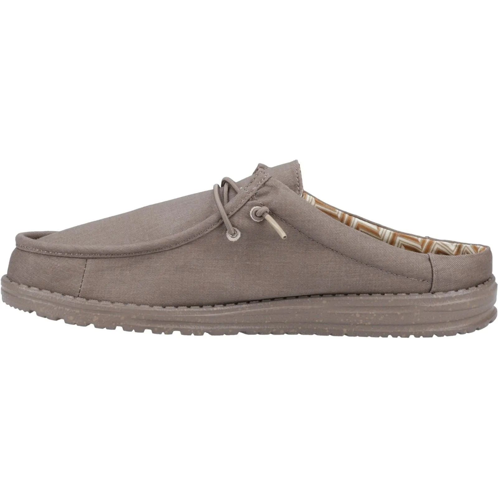 HEYDUDE Men Summer Mule - Wally Slip Canvas in Elemental Blue, 7-12 - G41293