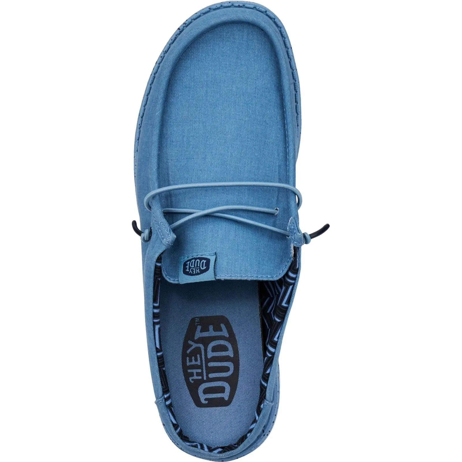 HEYDUDE Men Summer Mule - Wally Slip Canvas in Elemental Blue, 7-12 - G41293