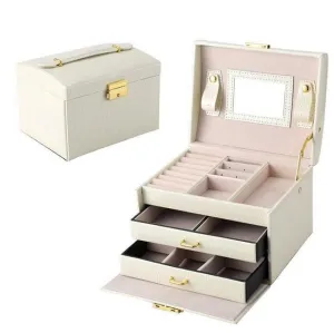 High quality PU Leather Jewelry box Organizer