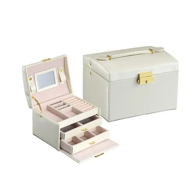 High quality PU Leather Jewelry box Organizer
