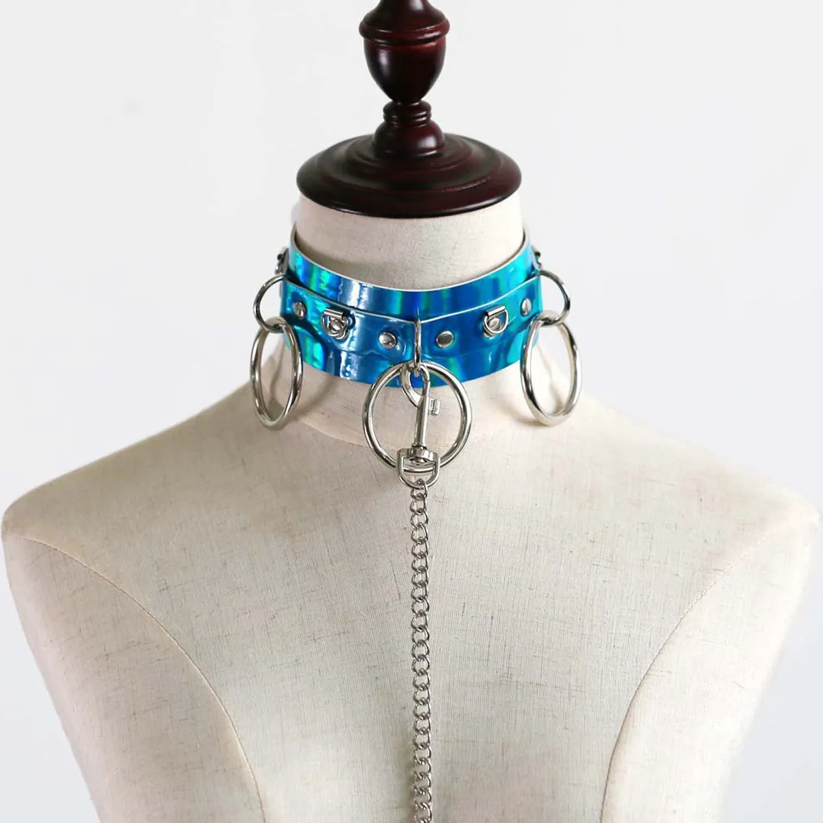 Holographic Choker Chain Necklace