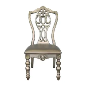 Homelegance Catalonia Side Chair in Platinum Gold (Set of 2)