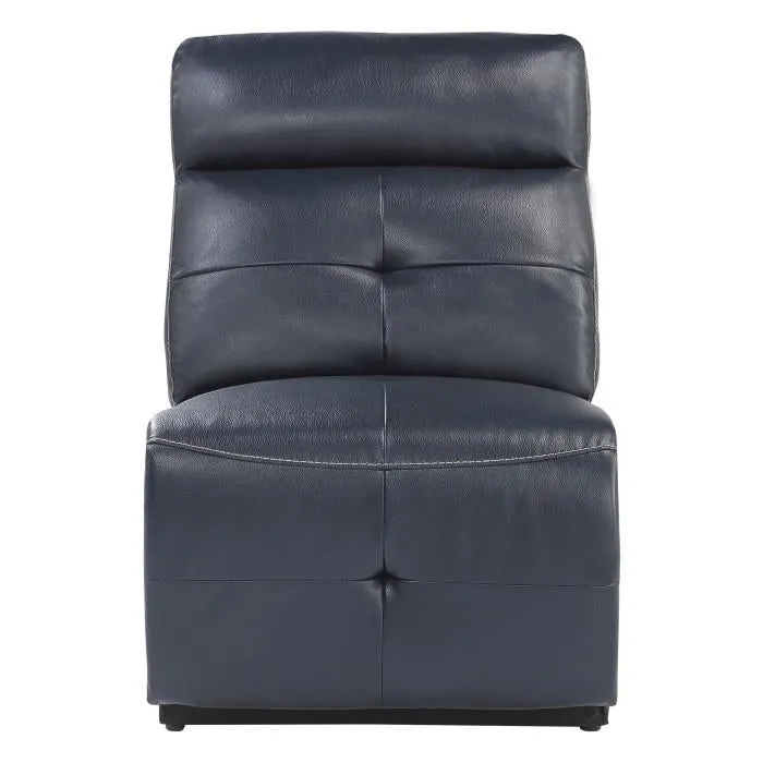 Homelegance Furniture Avenue Armless Chair in Navy 9469NVB-AC