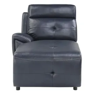 Homelegance Furniture Avenue Left Side Chaise in Navy 9469NVB-LC