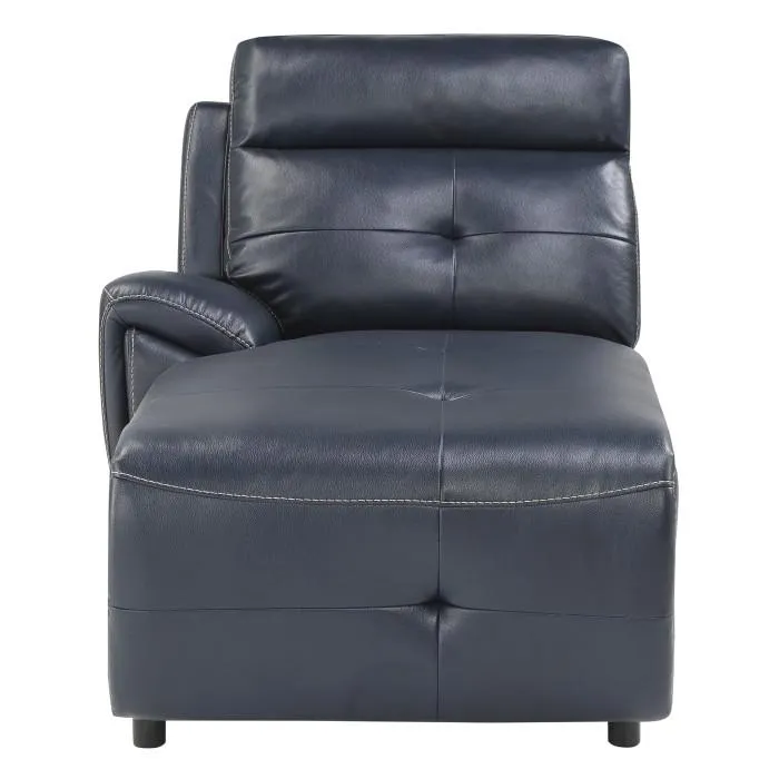 Homelegance Furniture Avenue Left Side Chaise in Navy 9469NVB-LC