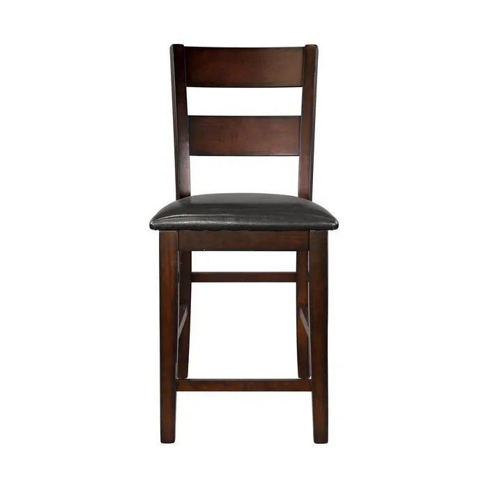 Homelegance Mantello Counter Height Chair in Cherry (Set of 2)