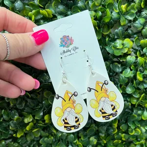 Honey Bee Gnome Earrings