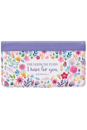I Know The Plans LuxLeather Checkbook Cover