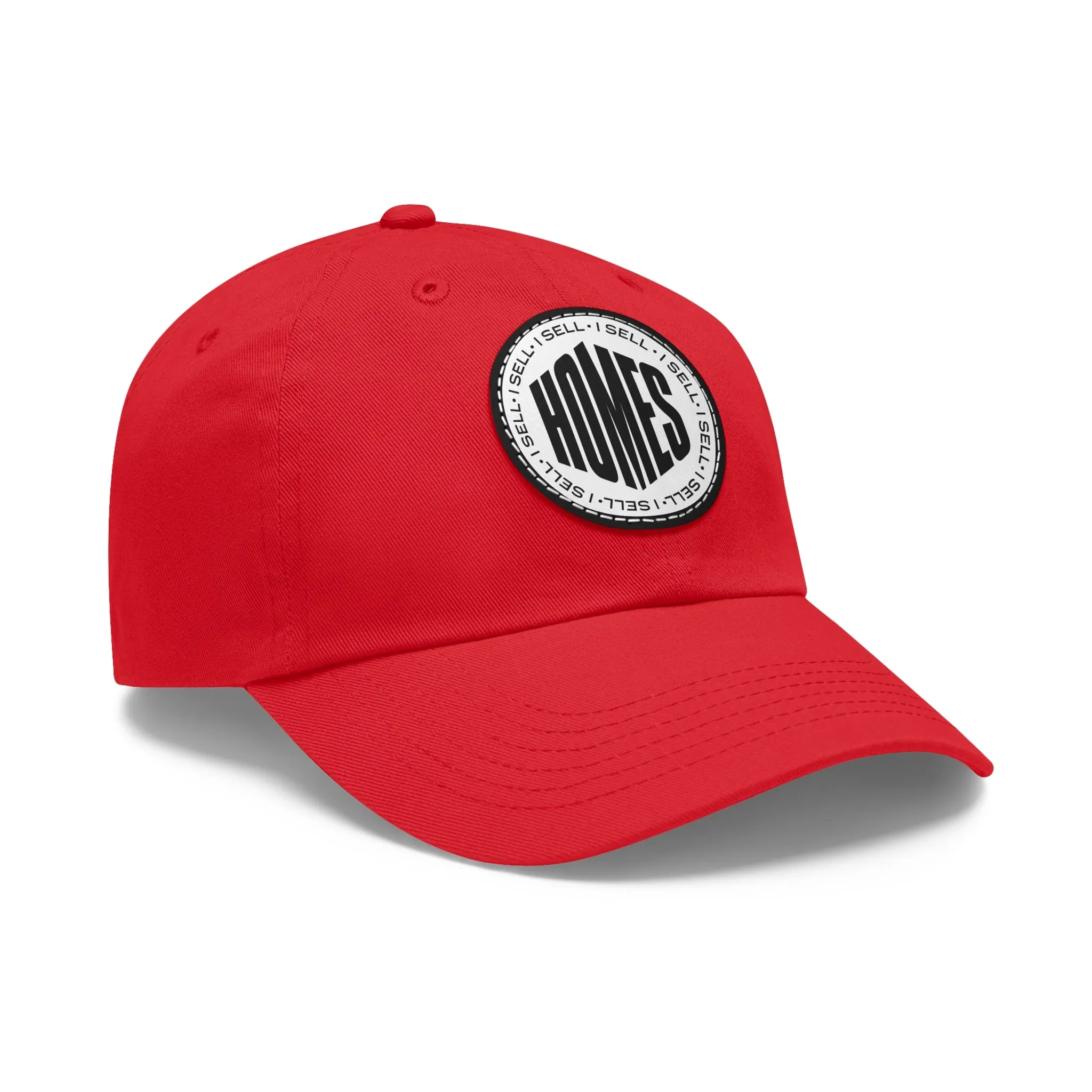I Sell Homes Dad Hat with Leather Patch (Round)