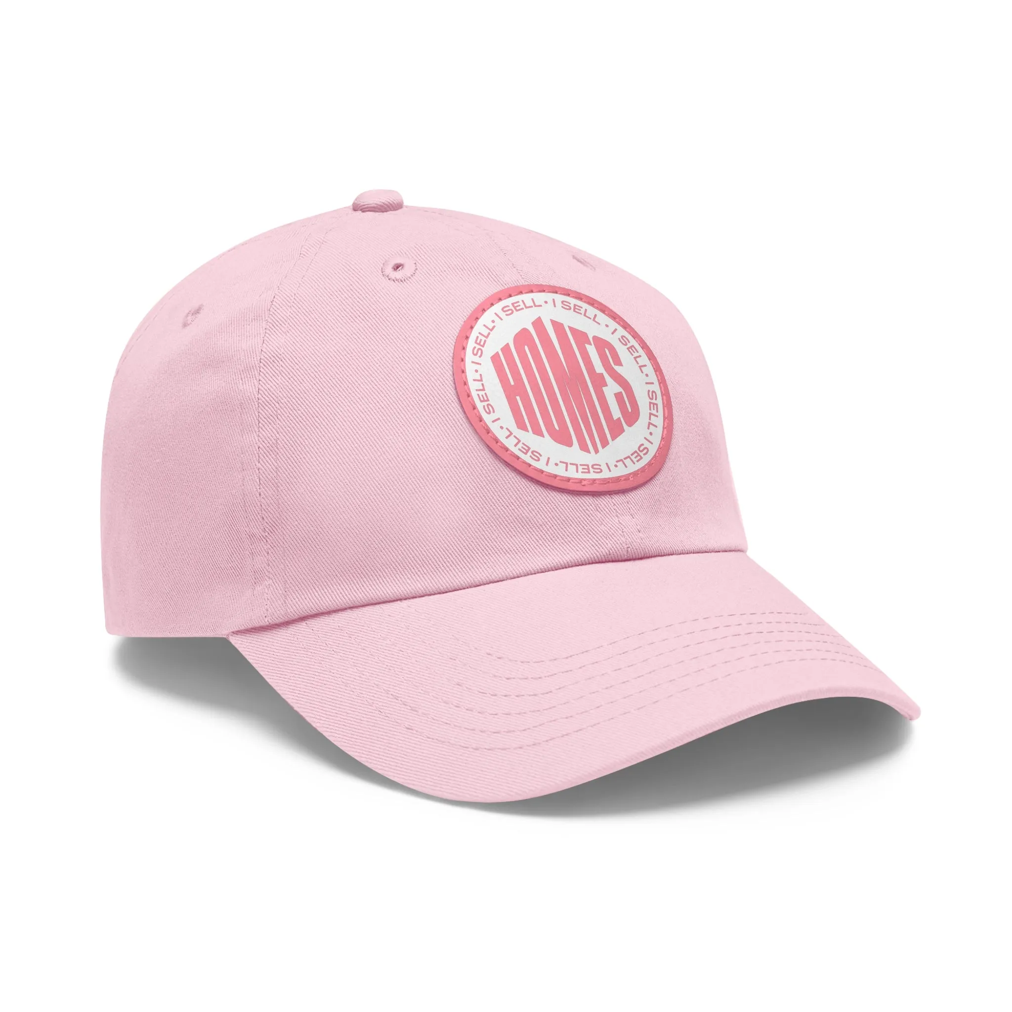 I Sell Homes Dad Hat with Leather Patch (Round)