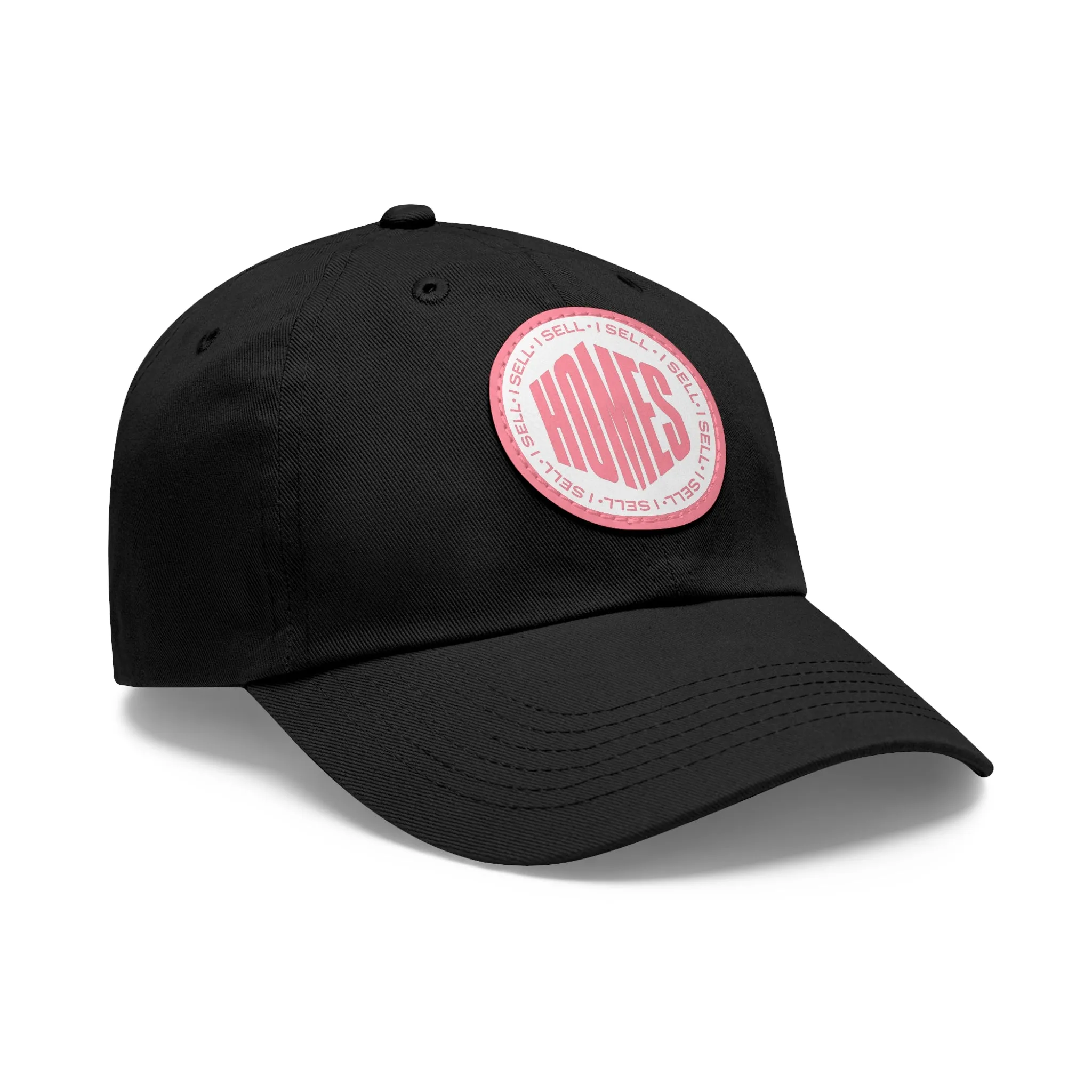 I Sell Homes Dad Hat with Leather Patch (Round)