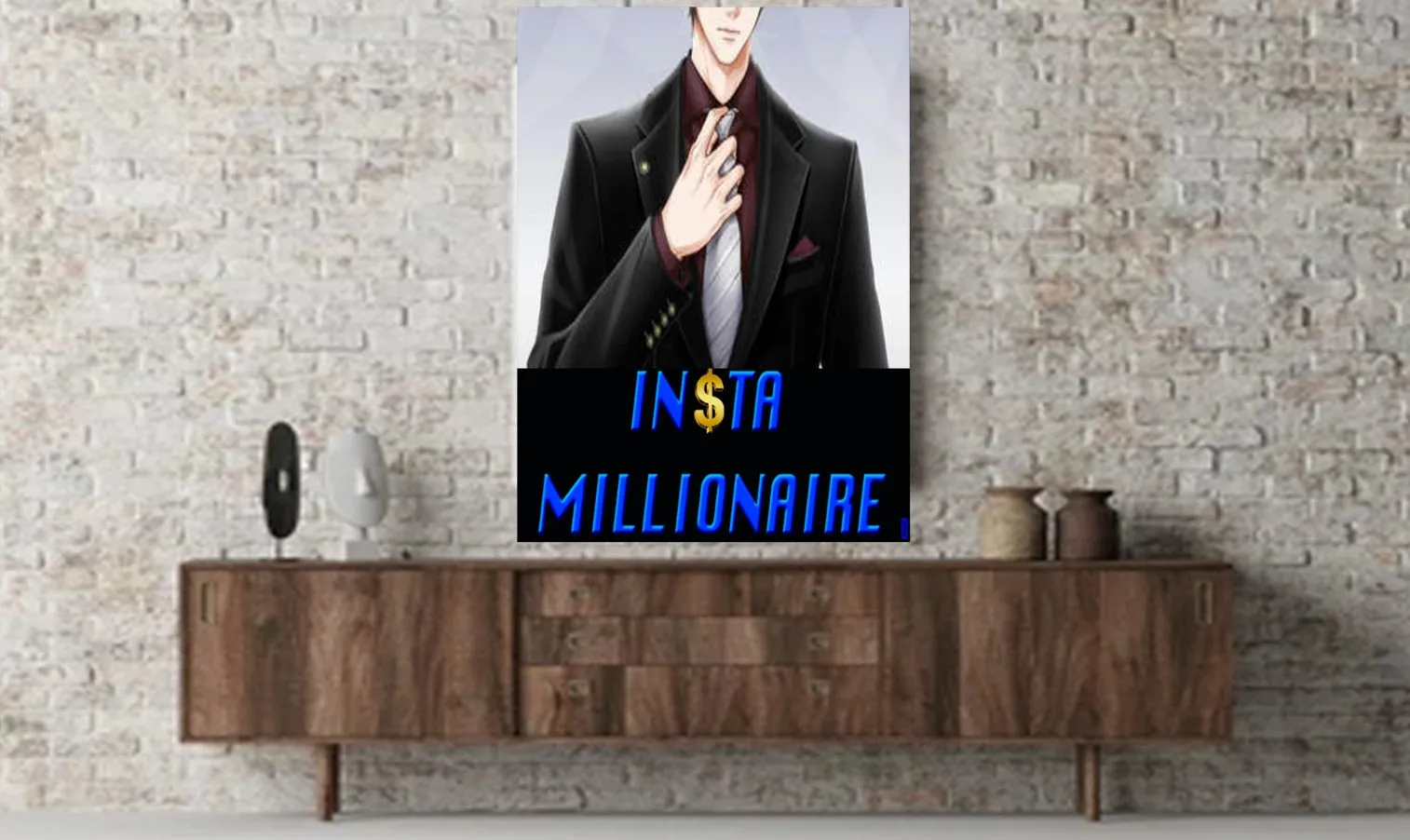 Insta Millionaire Suit Canvas Living Room Home Decorations Wall Art Insta Millionaire Canvas