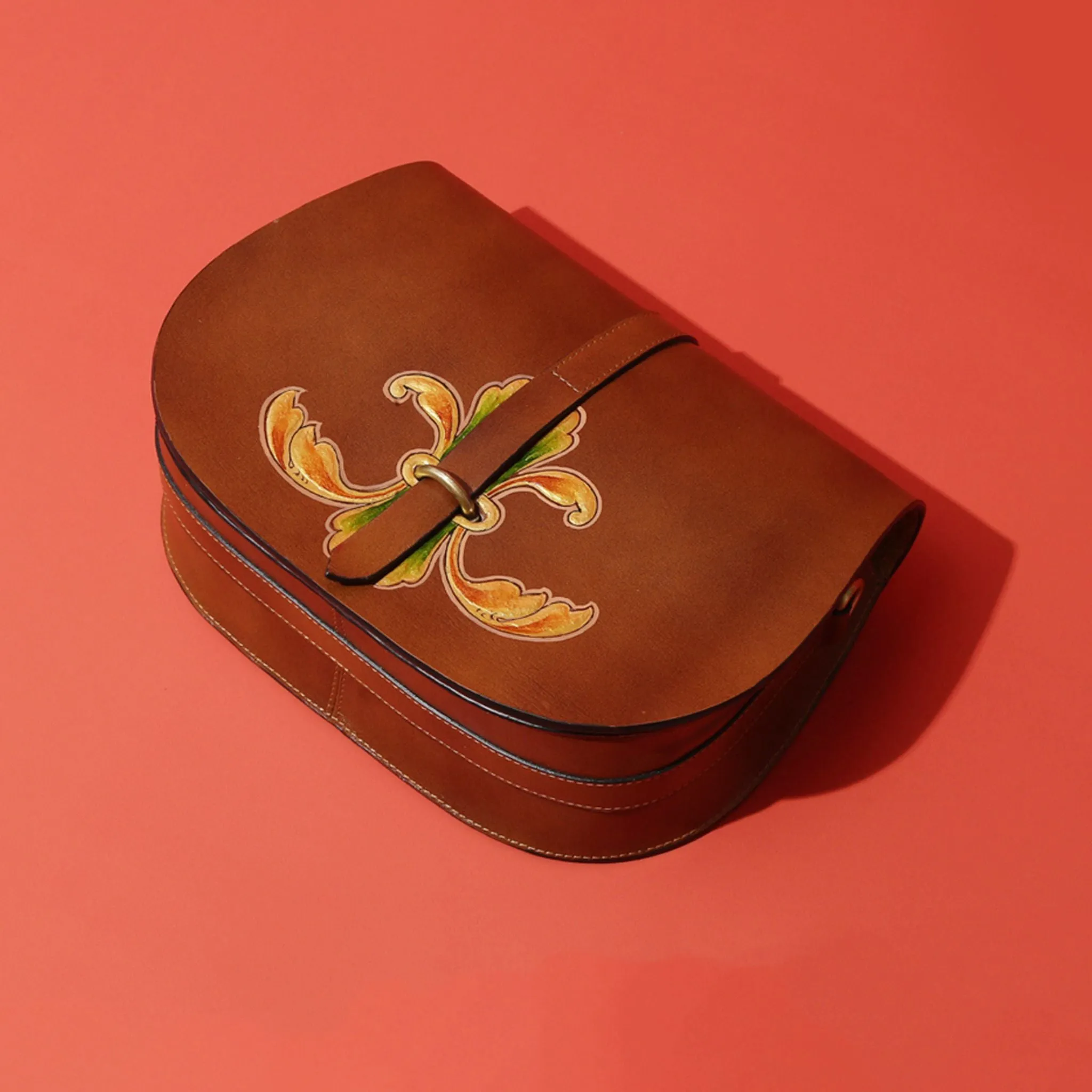 “Jahan” SADDLE SLING – Tan