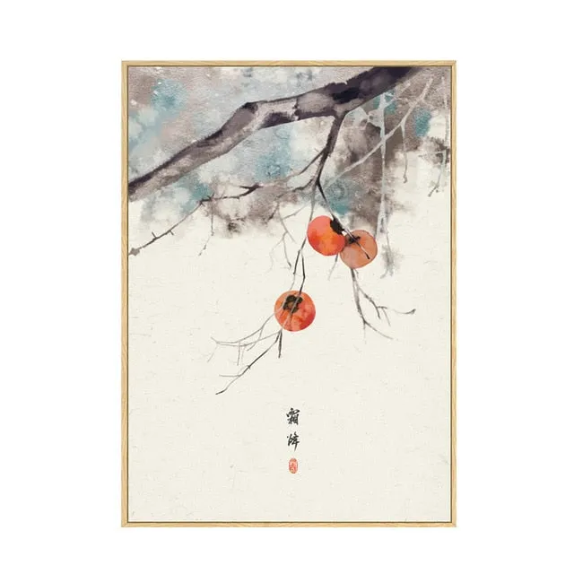Japan Style Floral Wall Art