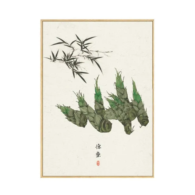 Japan Style Floral Wall Art