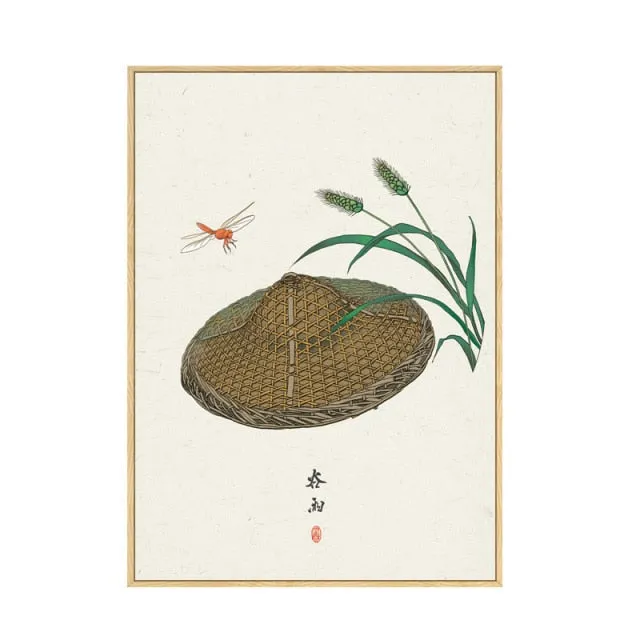 Japan Style Floral Wall Art