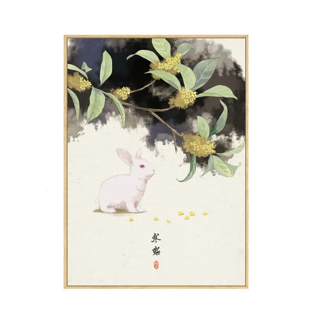 Japan Style Floral Wall Art