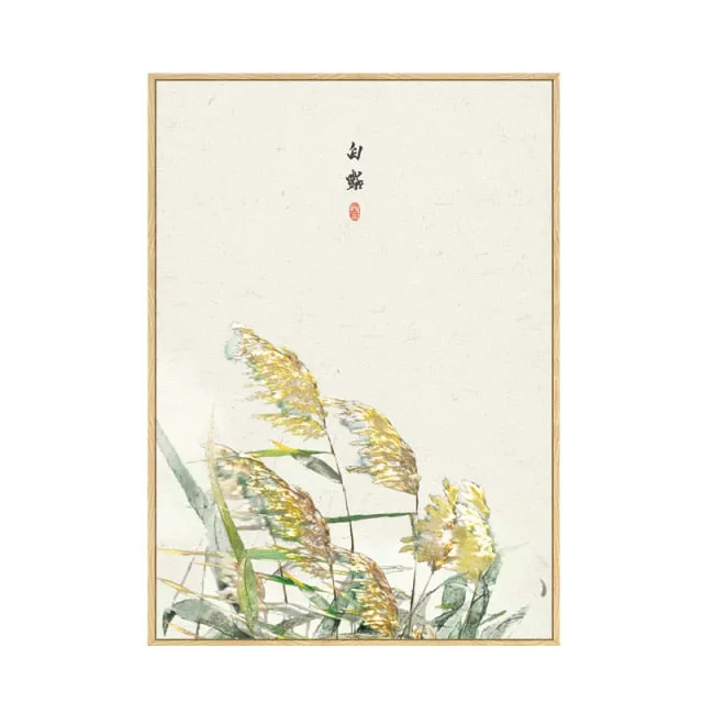 Japan Style Floral Wall Art