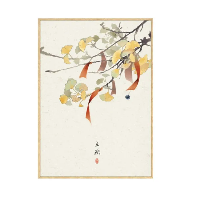 Japan Style Floral Wall Art