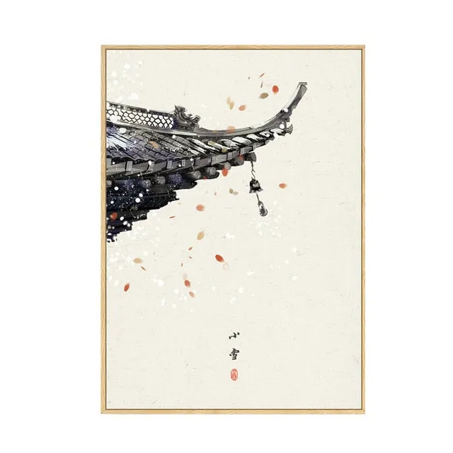 Japan Style Floral Wall Art