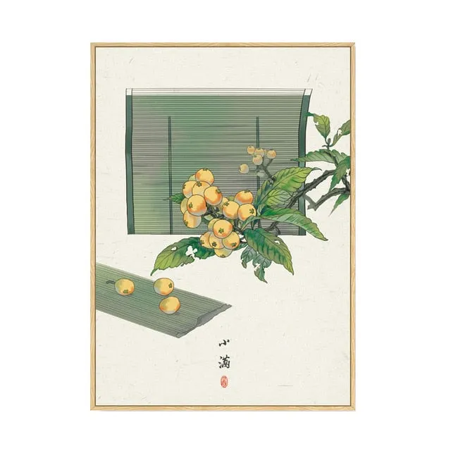 Japan Style Floral Wall Art