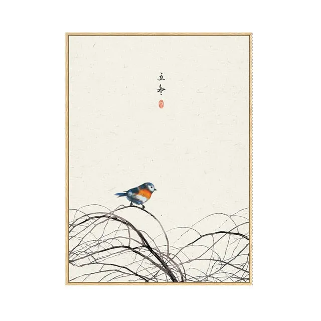 Japan Style Floral Wall Art