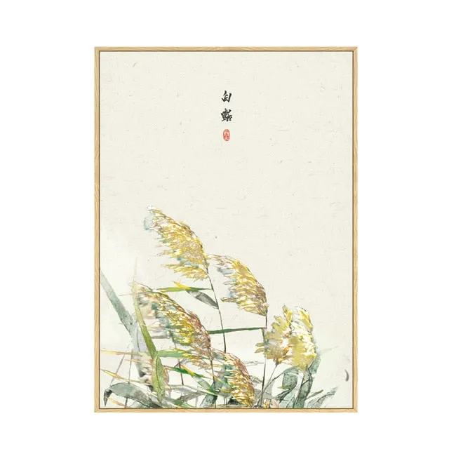 Japan Style Floral Wall Art