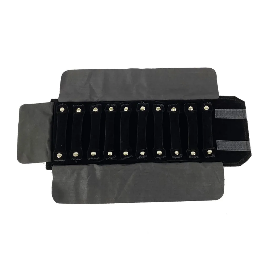 Jewelry Travel Rolls PU Leather Accessories Organizer Storage Jewelry Display Multipurpose