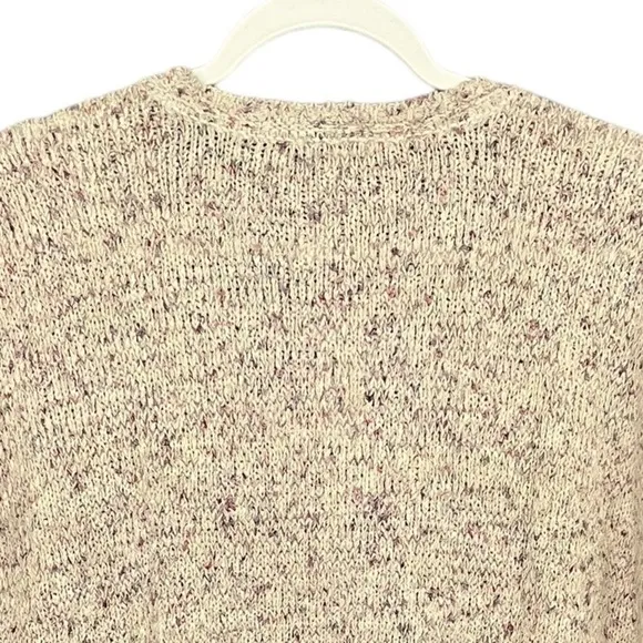 J.Jill Pure Jill Slub Textured Short Sleeve Sweater Cotton Slub Yarn NWT