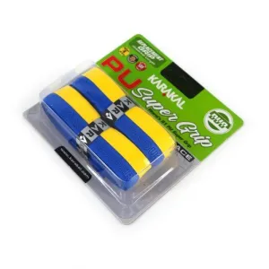 Karakal PU Duo Badminton Grip - Twin Pack - Blue / Yellow