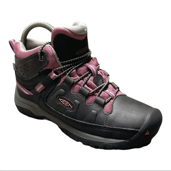 KEEN Targhee III Waterproof Hiking Shoe Size 3 Black/Pink