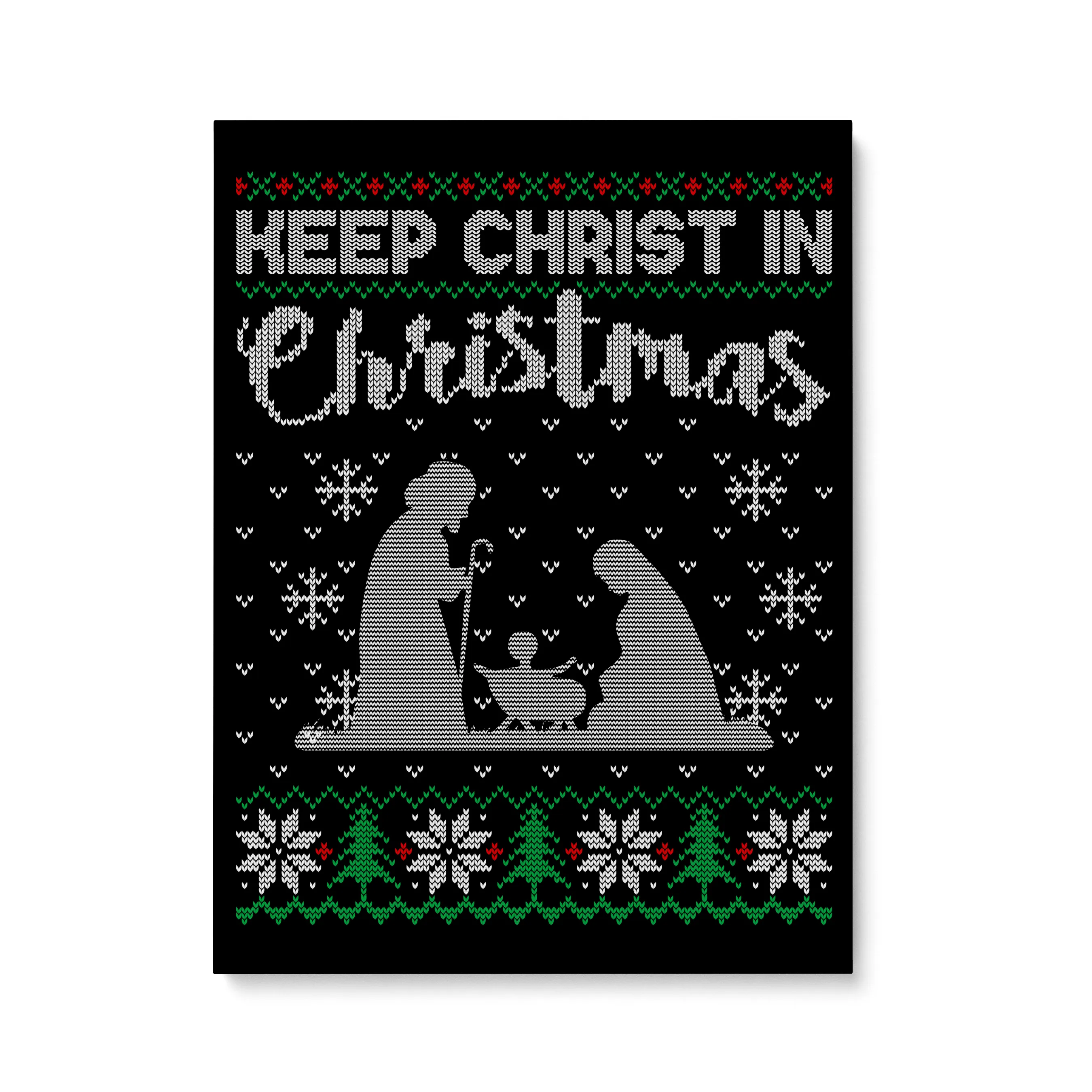 Keep Christ in Christmas - Christian Wall Art - Home Decor Canvas