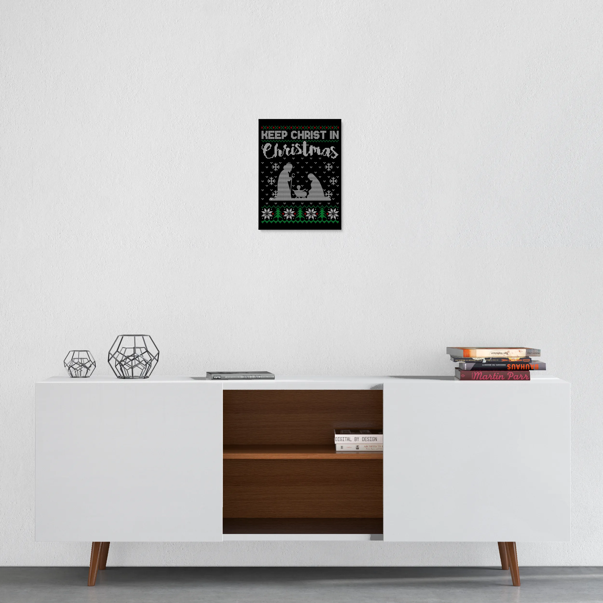 Keep Christ in Christmas - Christian Wall Art - Home Decor Canvas