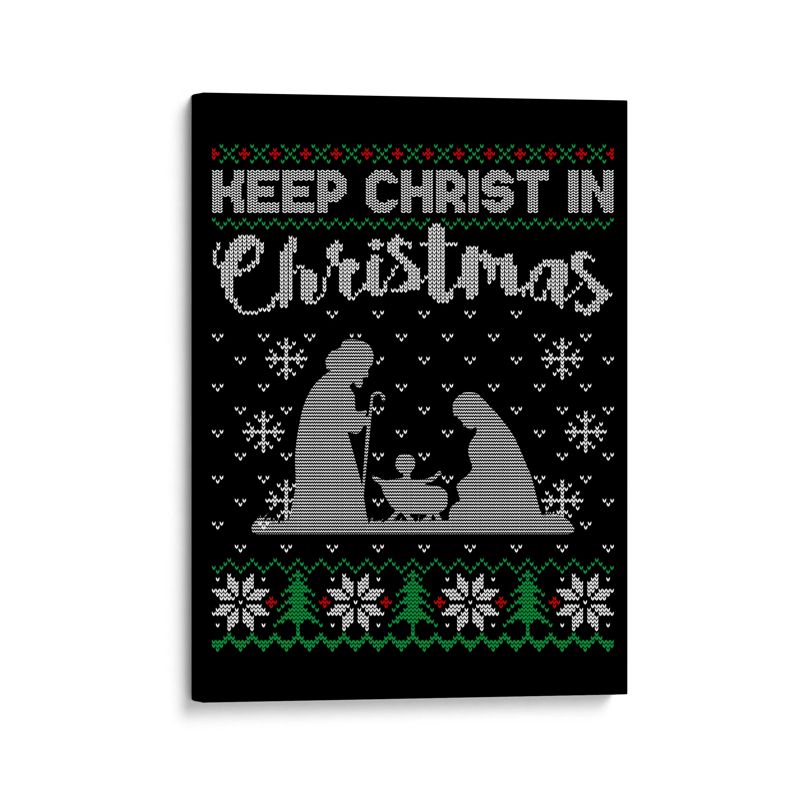Keep Christ in Christmas - Christian Wall Art - Home Decor Canvas