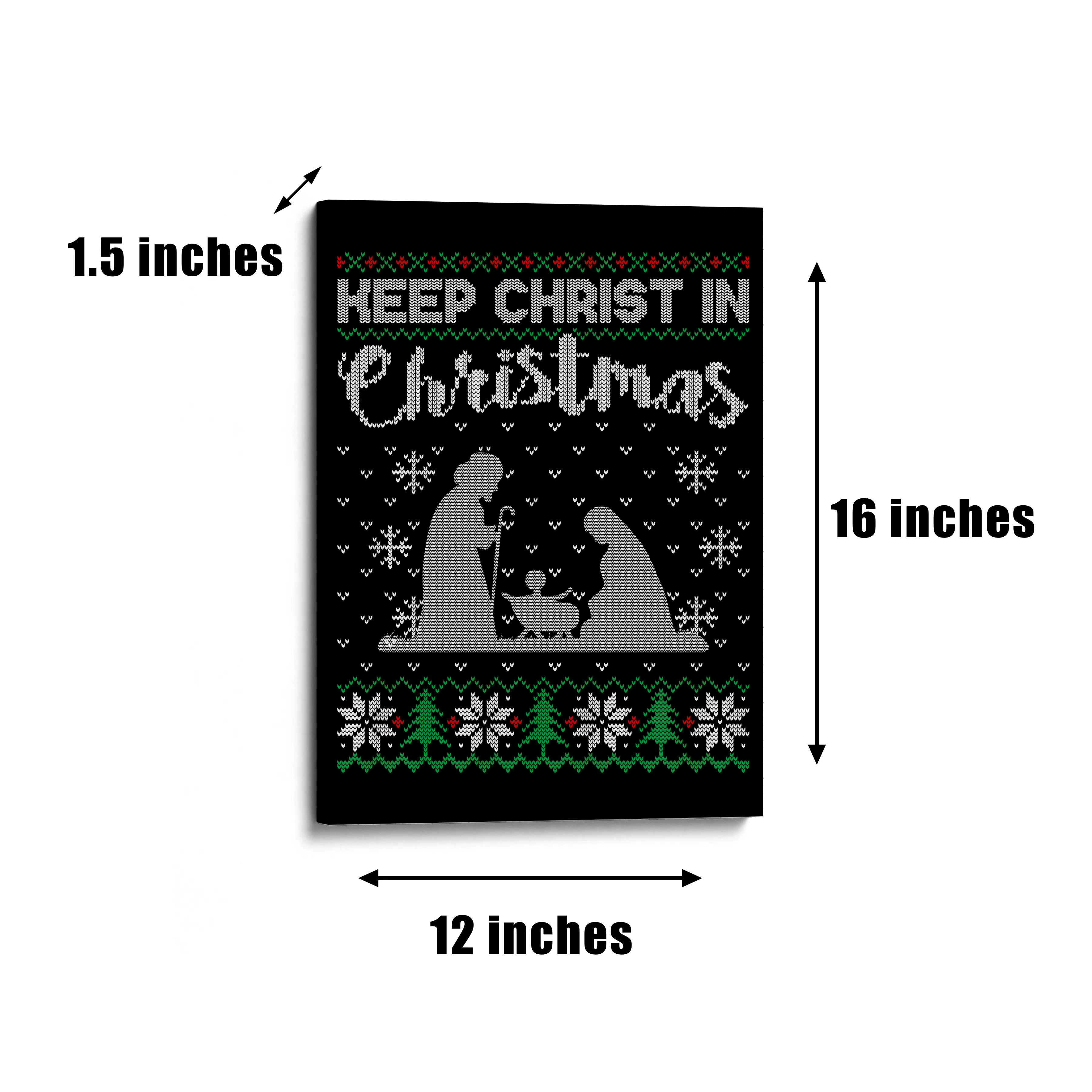 Keep Christ in Christmas - Christian Wall Art - Home Decor Canvas