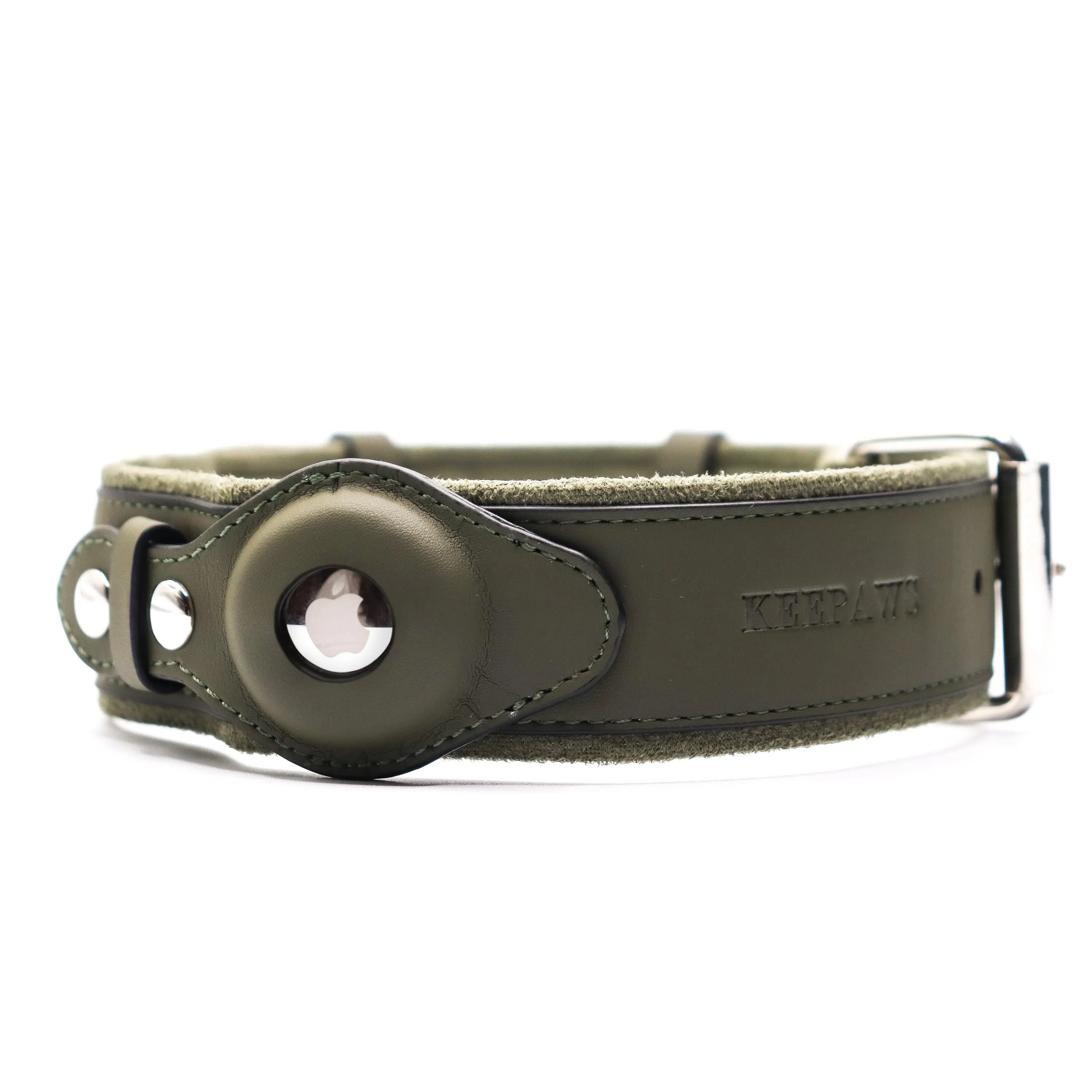 Keepaws™ Vegan Leather AirTag Collar