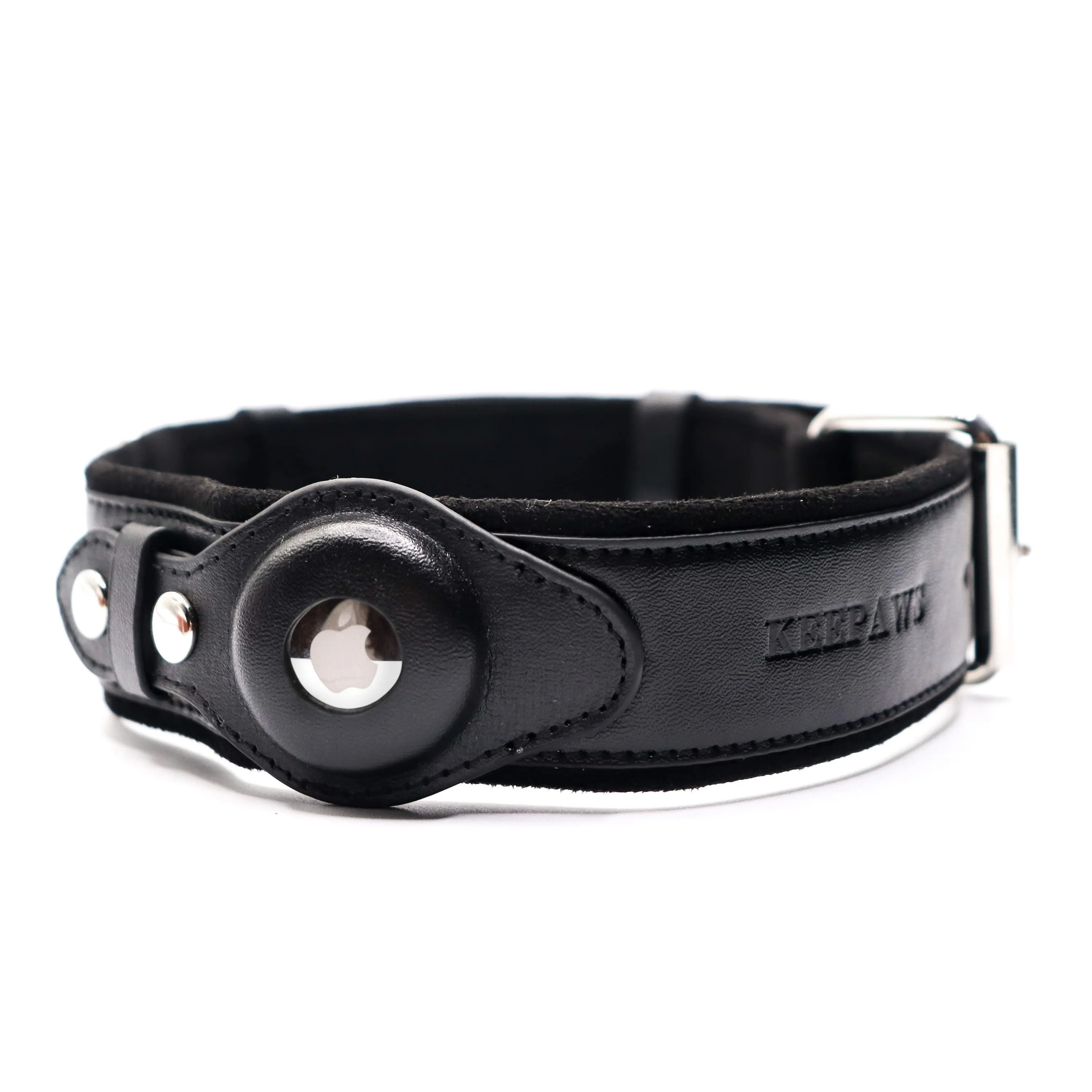 Keepaws™ Vegan Leather AirTag Collar