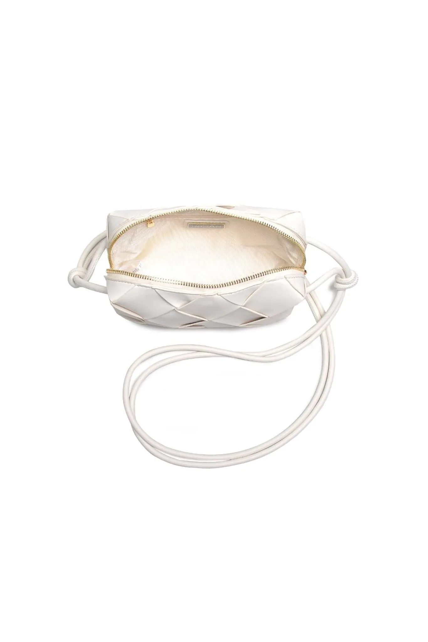 Kennedy Woven Crossbody in Ivory